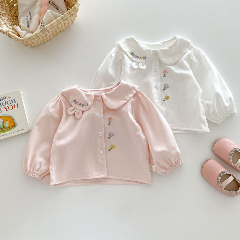 【BABY&KID】可愛い刺繍ブラウスSK100312