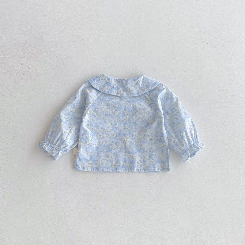 【BABY】襟付き花柄シャツSK092312