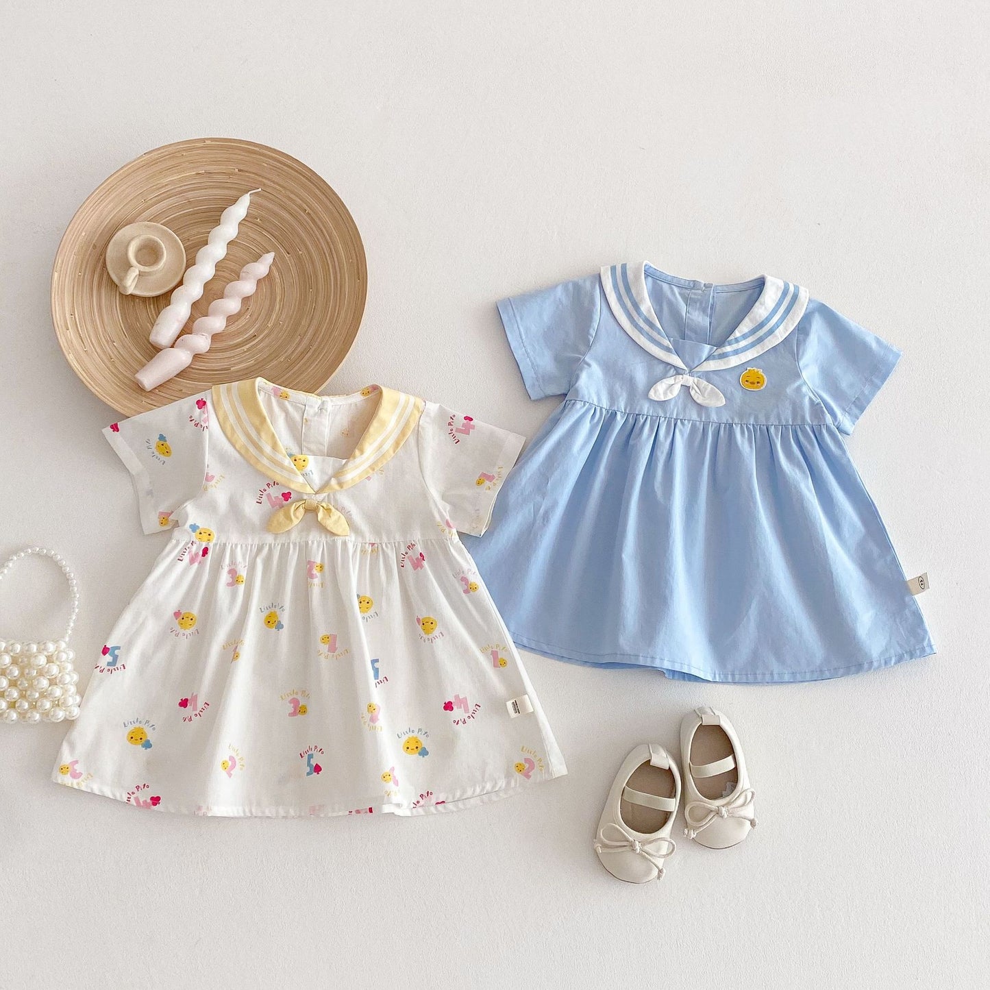 【BABY&KID】夏新作 可愛いセーラーワンピースSK061610