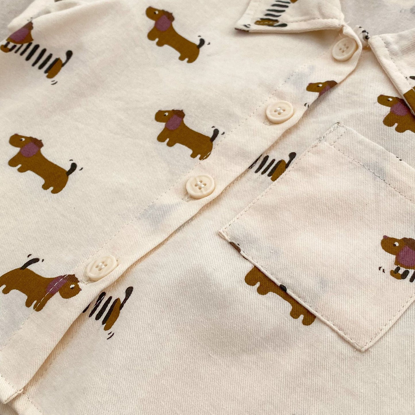 【BABY&KID】夏新作 ストライプ、ペット柄セットアップSK061804