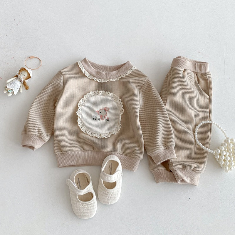 【BABY&KID】クルーネックうさぎセットアップSK092710