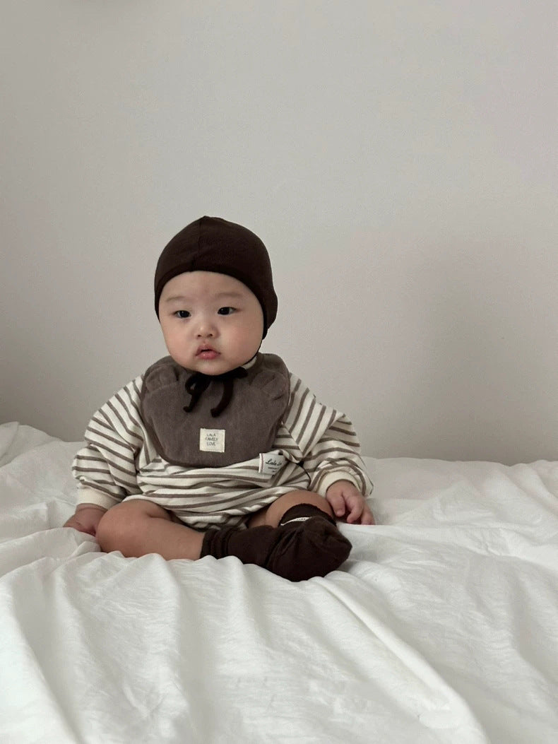 【BABY】ボーダー丸首ロンパースSK102630