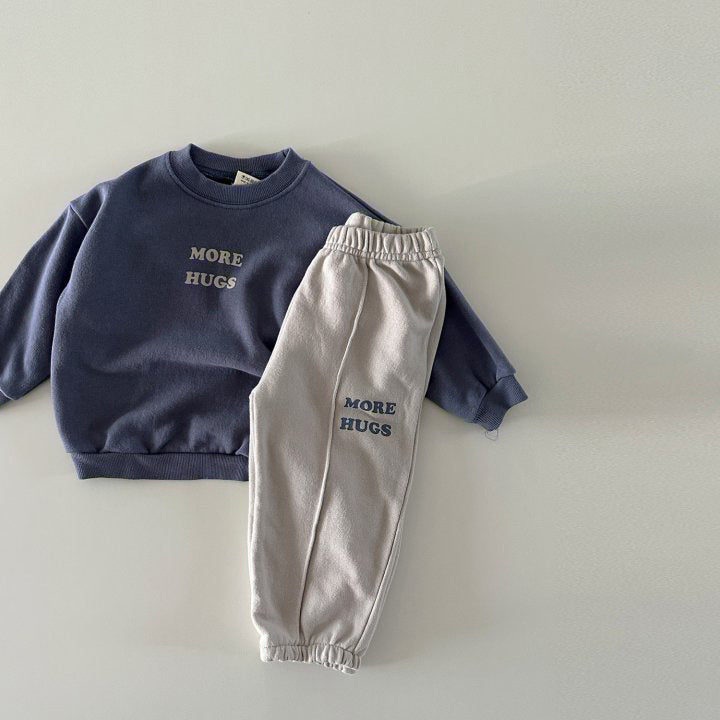 【BABY&KID】MORE HUGSカートゥーンベア長袖セットアップSK023105