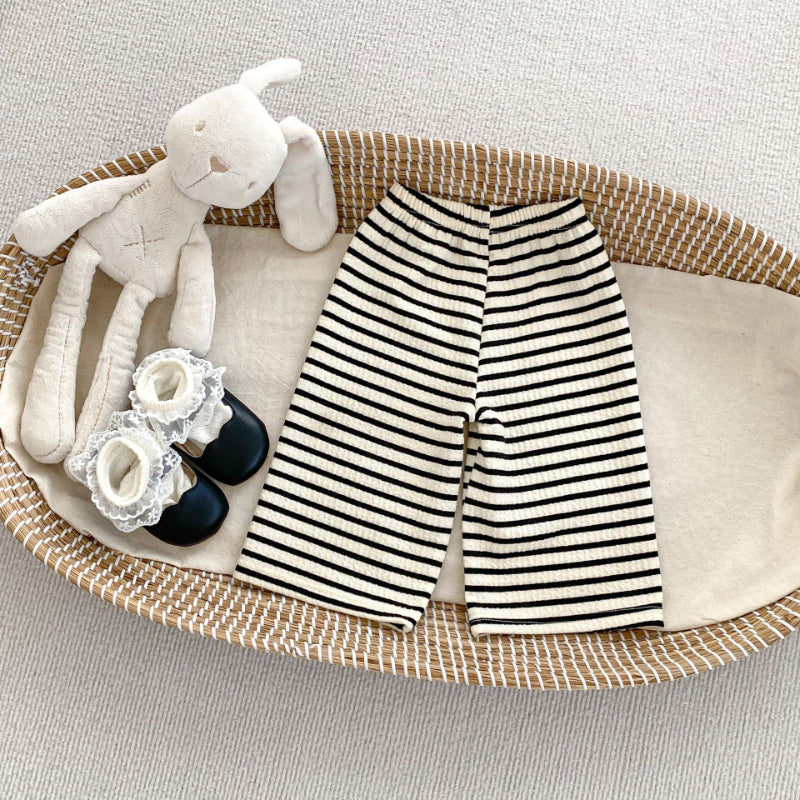 【BABY&KID】ストライプシンプルカラーセットアップSK092723