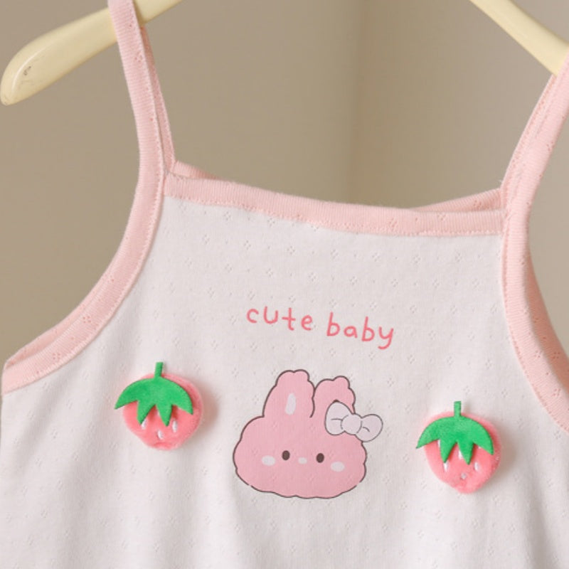 【BABY】夏新作 うさ耳キャミロンパースSK091927