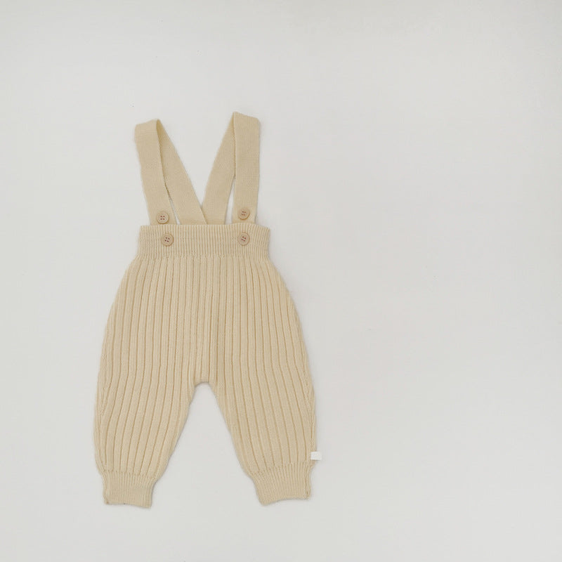 【BABY】おしゃれニットサロペットパンツSK100203