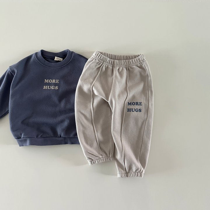 【BABY&KID】MORE HUGSカートゥーンベア長袖セットアップSK023105