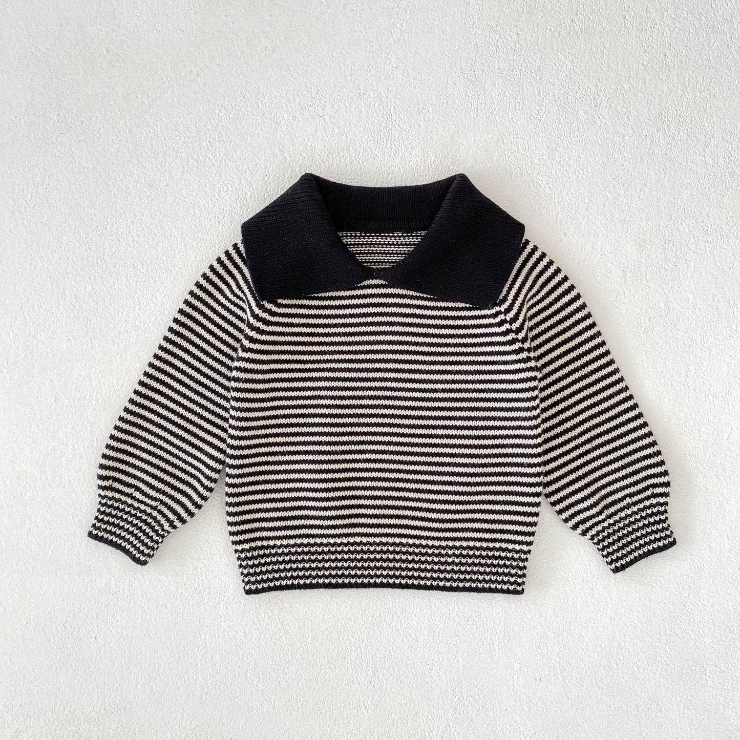 【BABY】POLO襟ボーダーニットSK100619