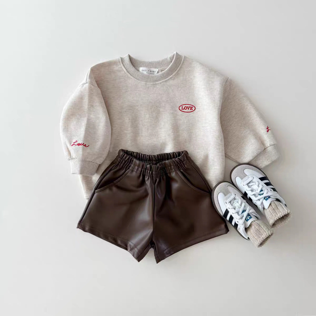 【BABY&KID】LOVEロゴクルーネックスウェットSK102635