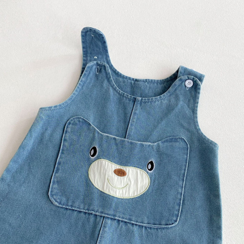 【BABY】くまポケットサロペットSK092512