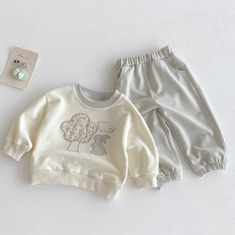 【BABY&KID】うさぎカジュアルセットアップSK092709