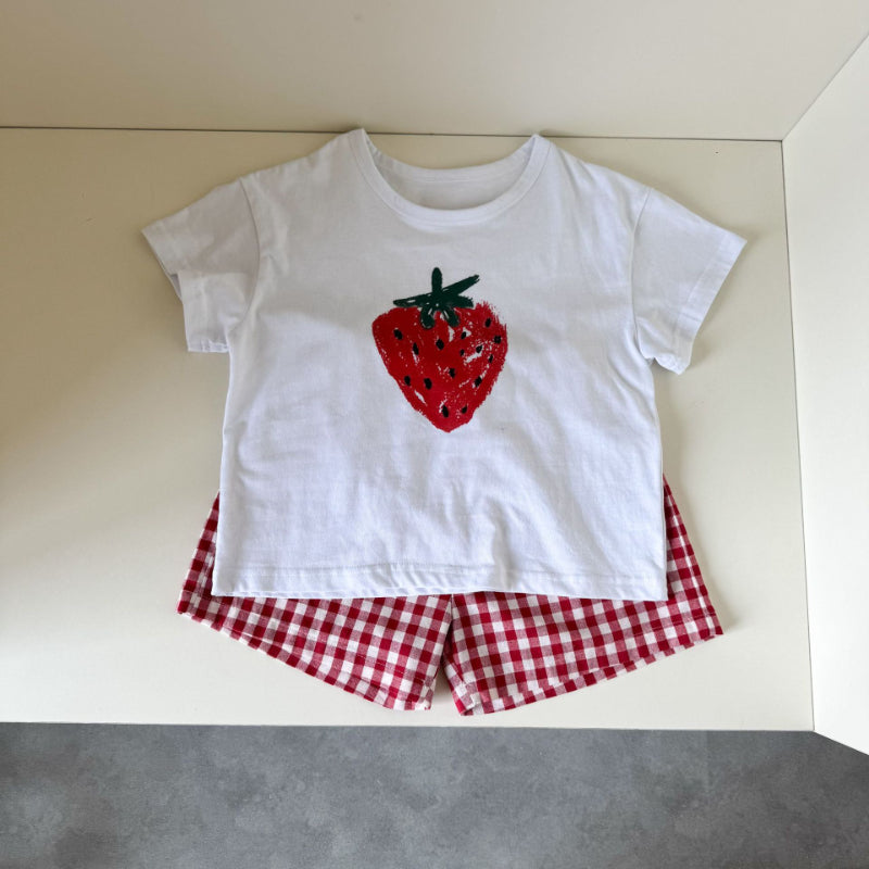 【BABY&KID】夏新作 フルーツプリントセットアップSK063006