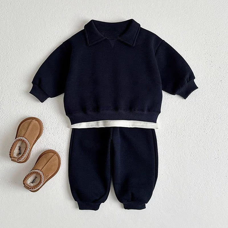 【BABY&KID】韓国風無地セットアップSK030315