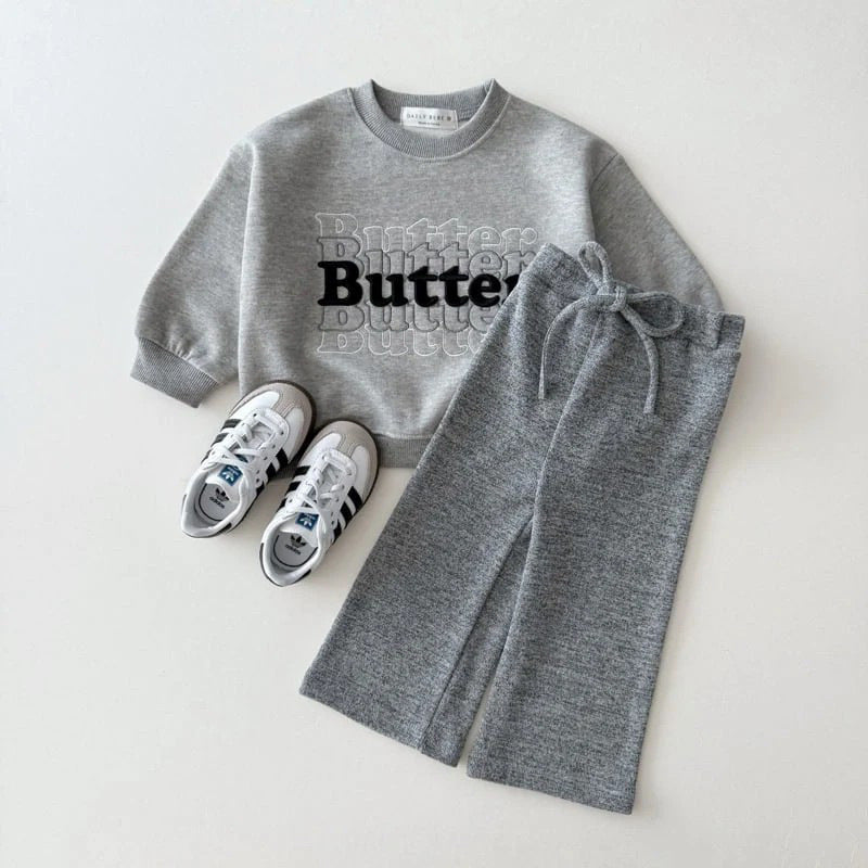 【BABY&KID】韓国風刺繍ロゴスウェットSK101921