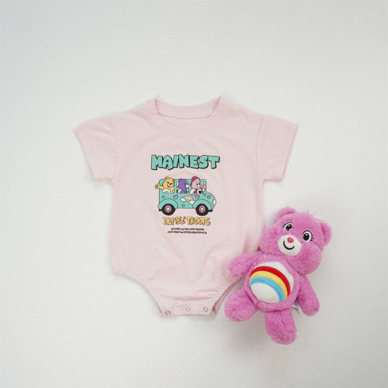 【BABY】夏新作 LOVE BEARSロンパースSK082201