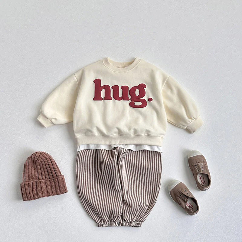 【BABY&KID】HUGロゴクルーネックスウェットSK101552