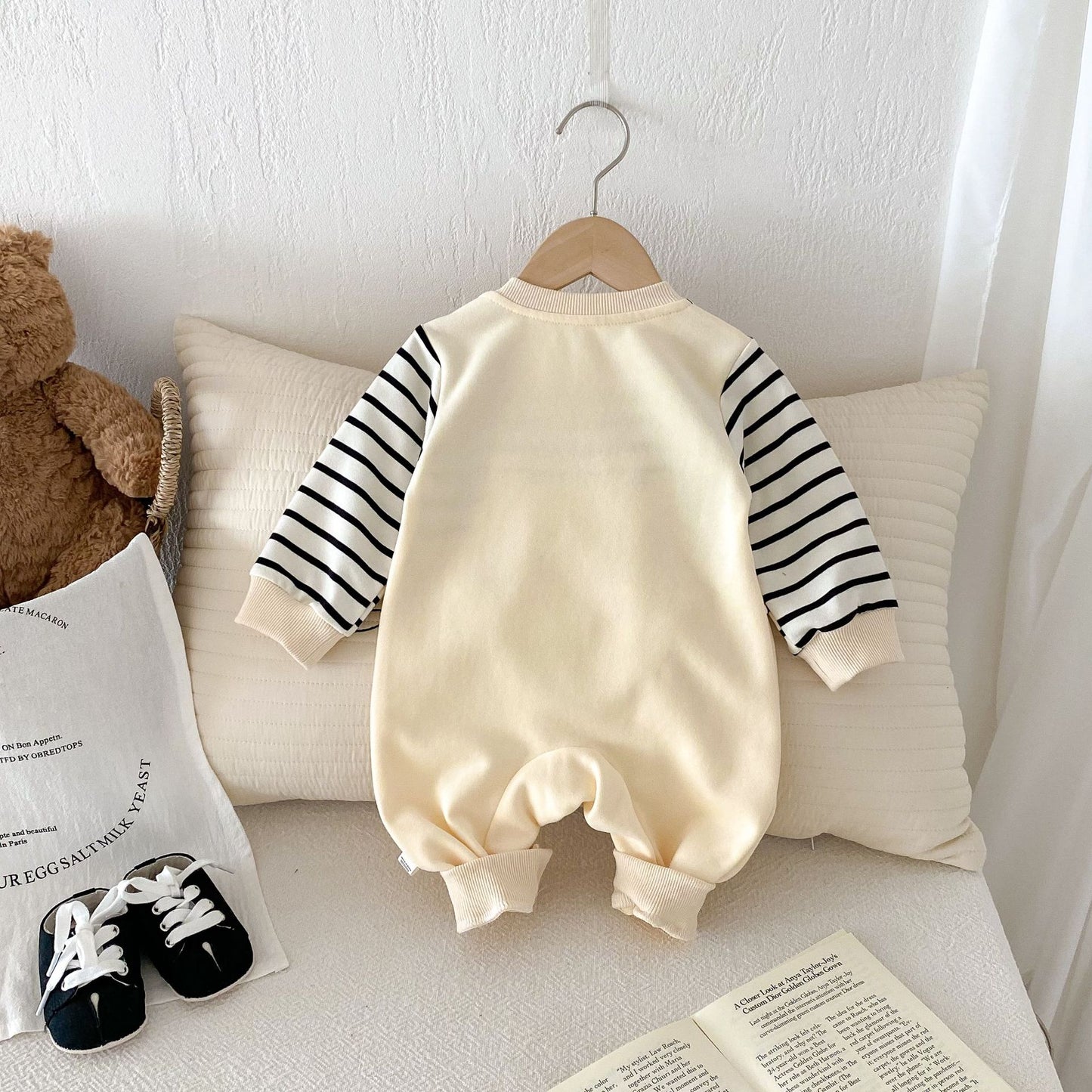 【BABY】レイヤードダックボーダーロンパースSK062413
