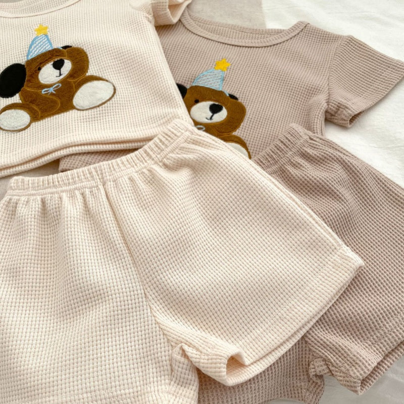 【BABY】夏新作 くま刺繍セットアップSK072513