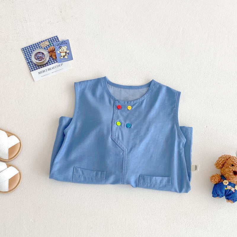【BABY】夏新作 刺繍カートゥーンロンパースSK070102