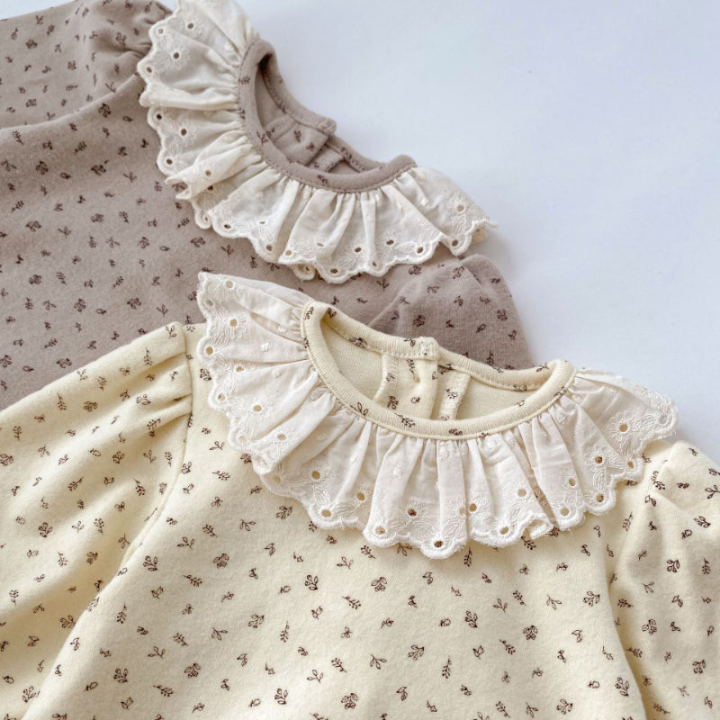 【BABY】総柄小花柄レースロンパースワンピースSKO70721