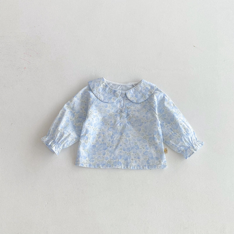 【BABY】襟付き花柄シャツSK092312