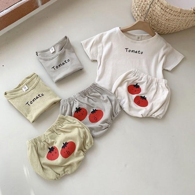 【BABY】夏新作 トマト柄セットアップSK082705