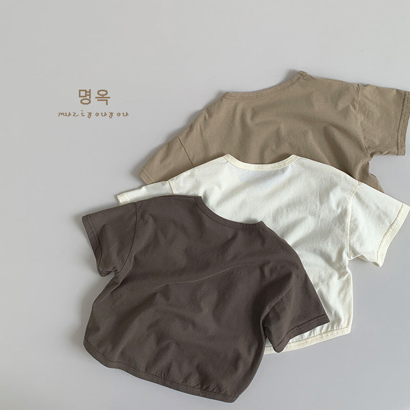 【BABY&KID】夏新作 英字がプリントされたTシャツSK080813