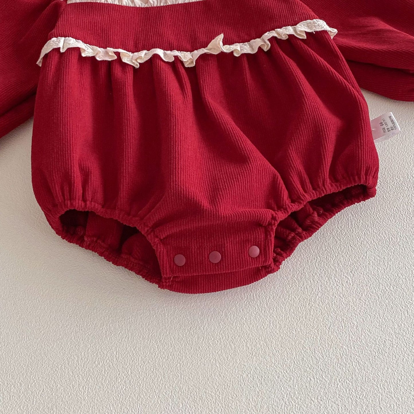 【BABY】コーデュロイレースロンパースSK100704