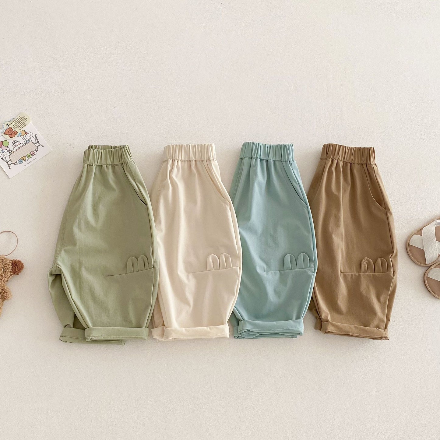 【BABY&KID】夏新作 パステルカラールーズパンツSK062319