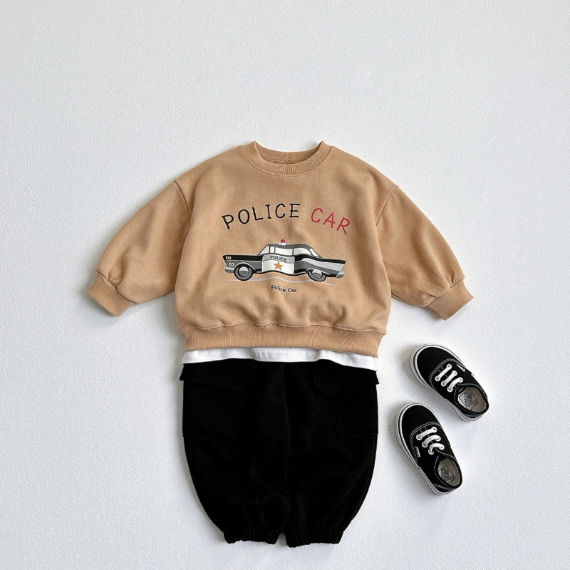 【BABY&KID】車プリントスウェットSK101551