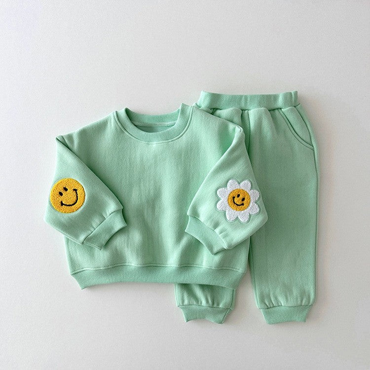 【BABY&KID】可愛い笑顔花柄セットアップSK030301