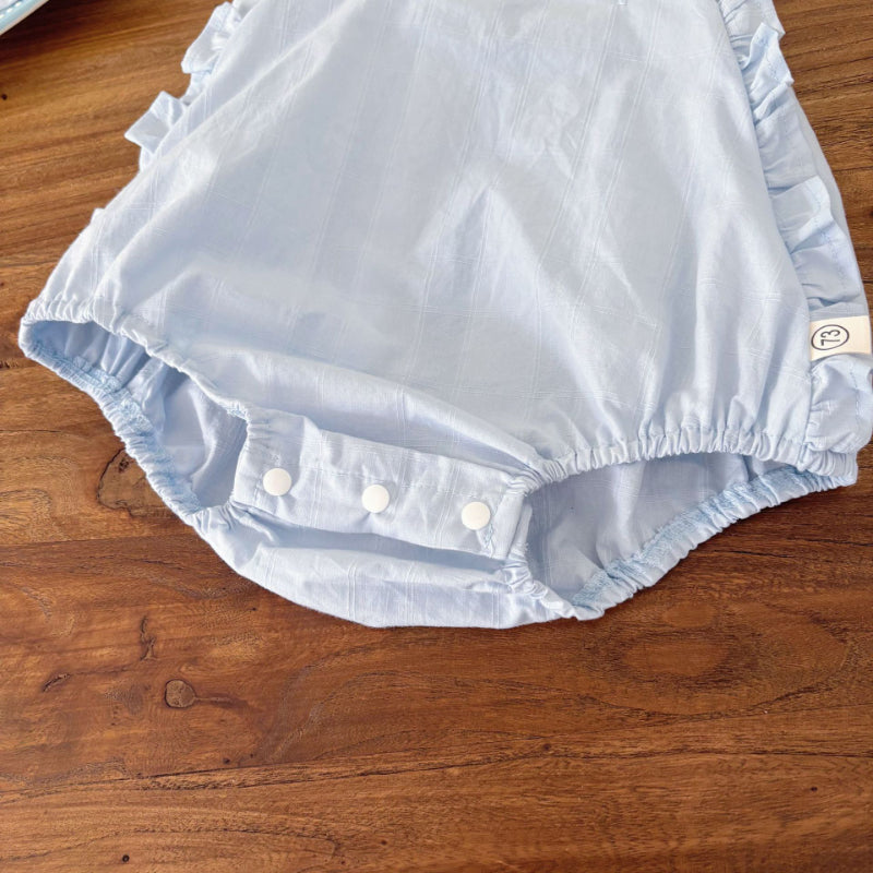 【BABY】夏新作 サロペットロンパース&いちご刺繍ブラウスSK082609