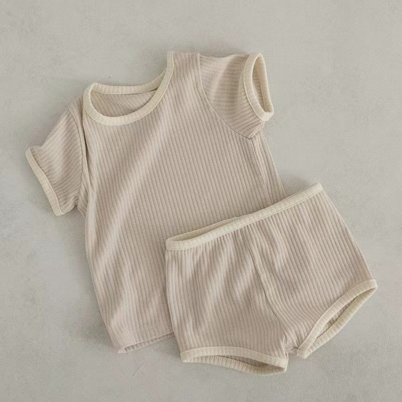 【BABY】夏新作 キャンディーカラーパイピングセットアップSK010212