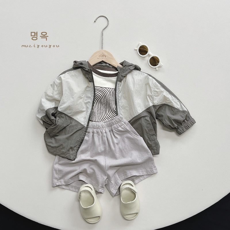 【BABY&KID】夏新作 コットンプリント半袖TシャツSK080808