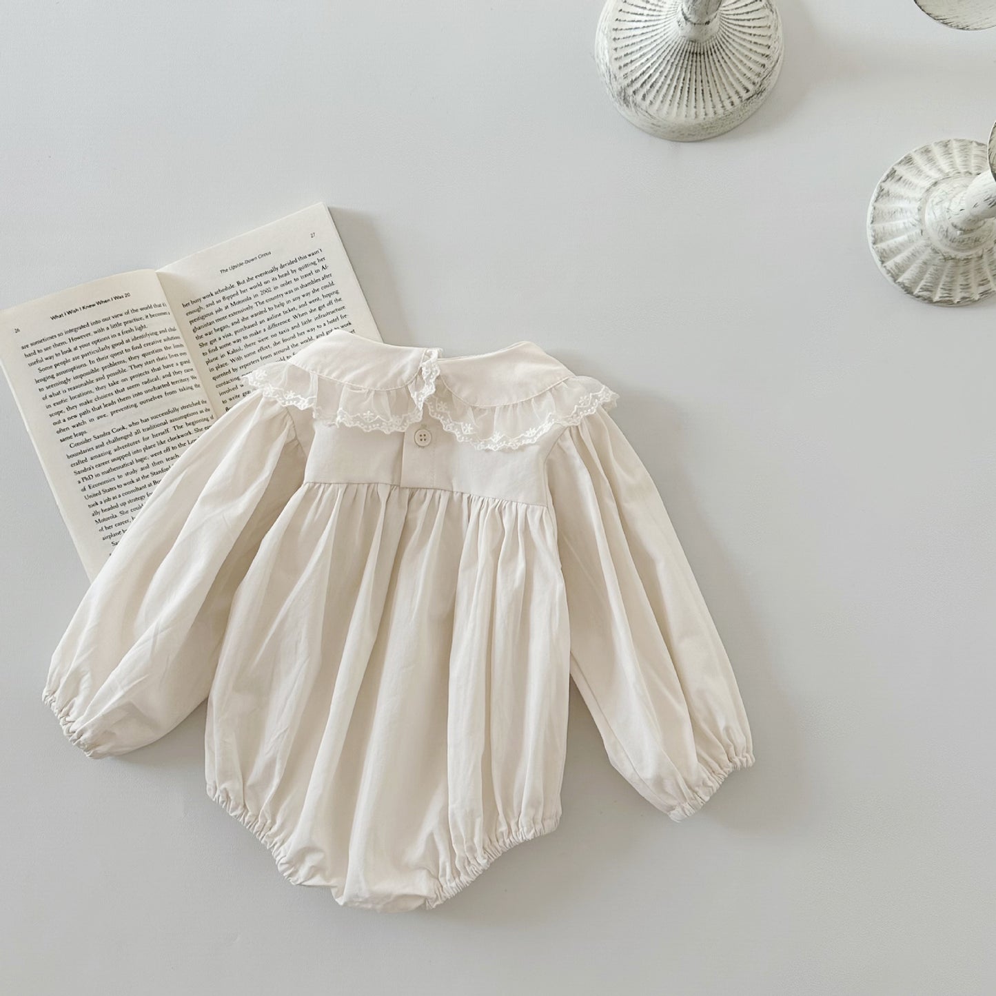 【BABY】韓国風 可愛い刺繡ロンパースSK022507