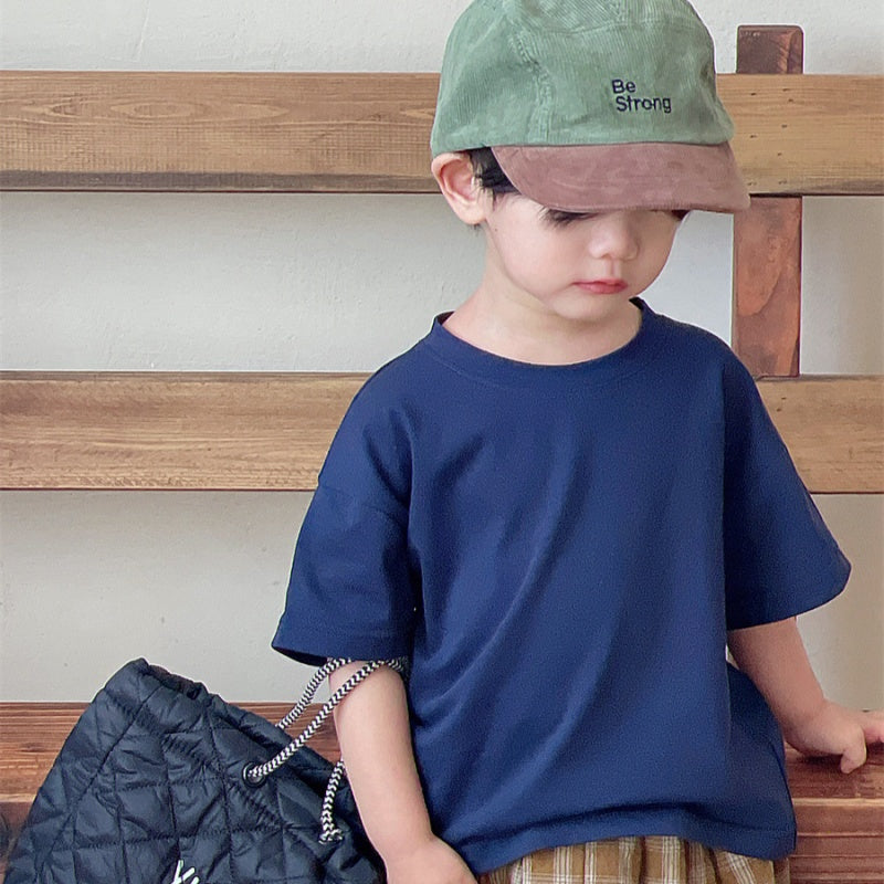 【BABY&KID】夏新作 バックプリント半袖TシャツSK080510