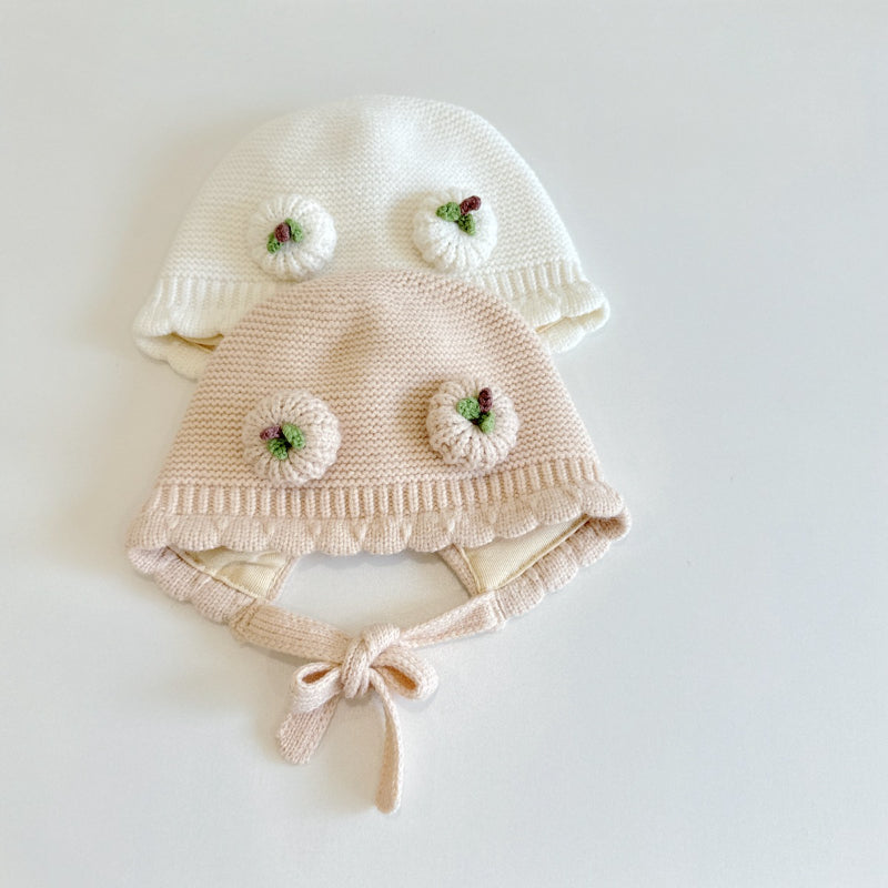 【HAT】ダブルパンプキン波型ニット帽子SK101606