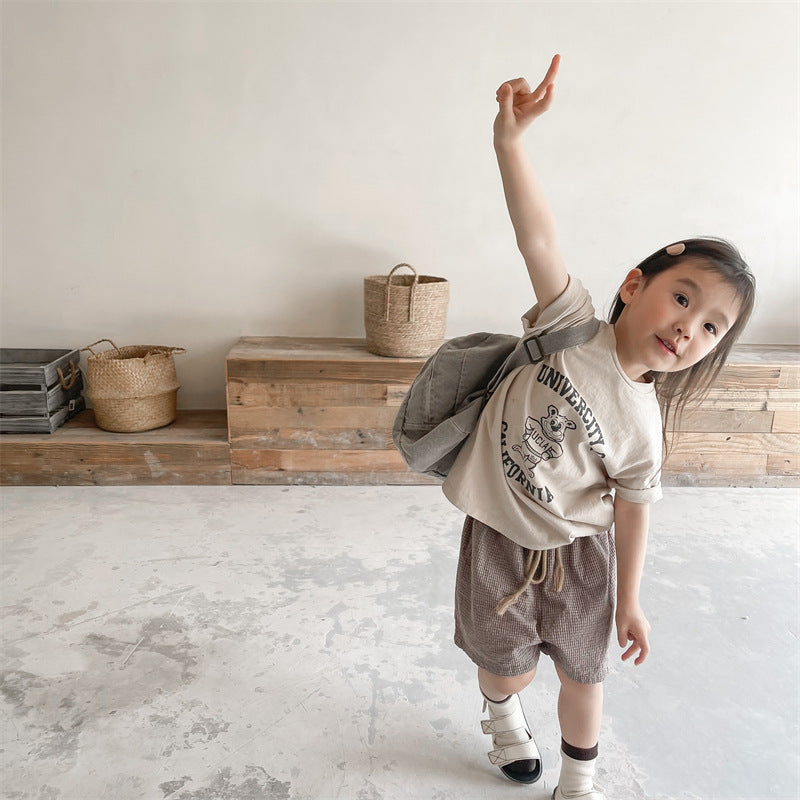 【BABY&KID】夏新作 韓国風コットンTシャツSK091620