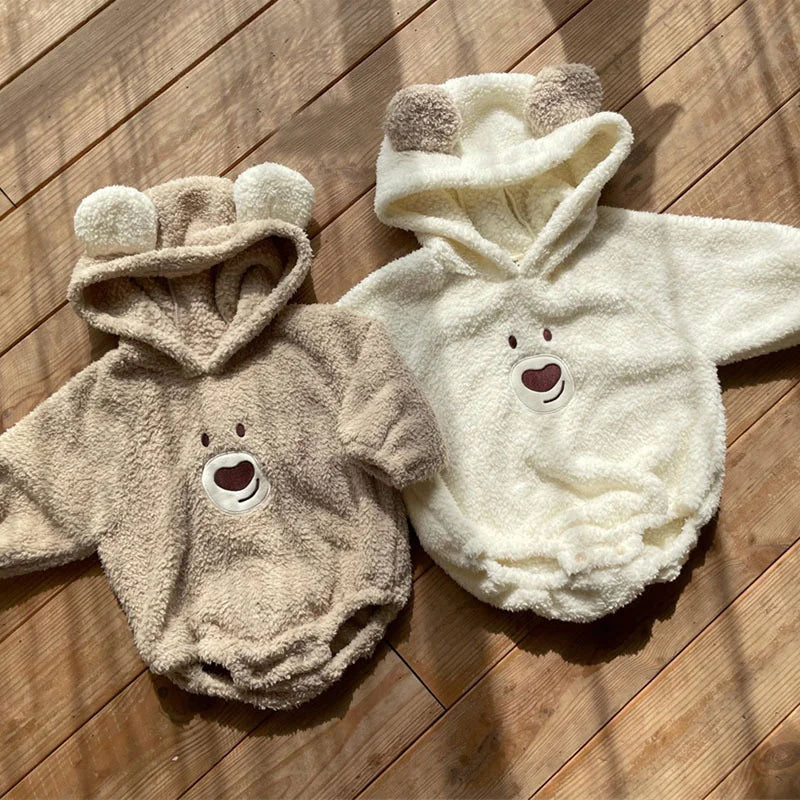 【BABY】熊耳フード付きロンパースorレギンス SK11345