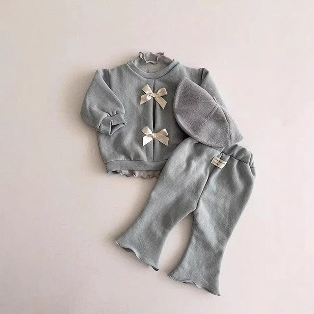 【BABY&KID】韓国風 可愛い蝶結びセットアップSK031305