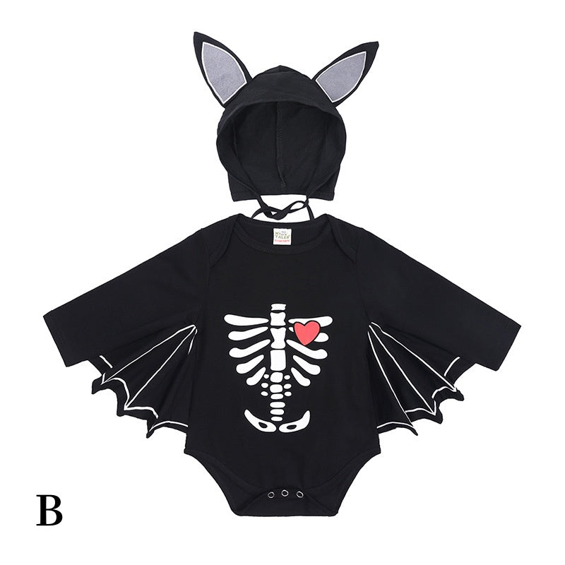 【BABY】パンプキンロゴハロウィンロンパースSK102009
