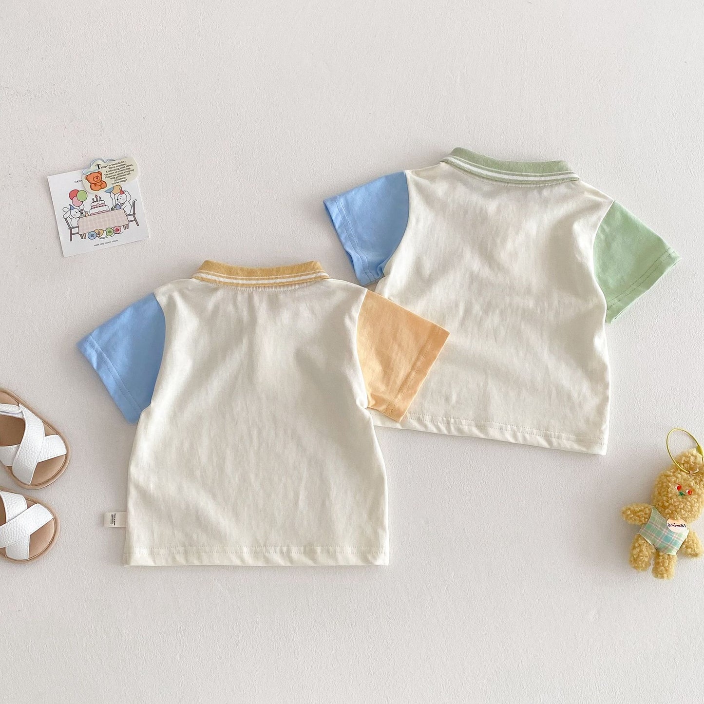 【BABY&KID】夏新作  カラーバリPOLOTシャツSK061809