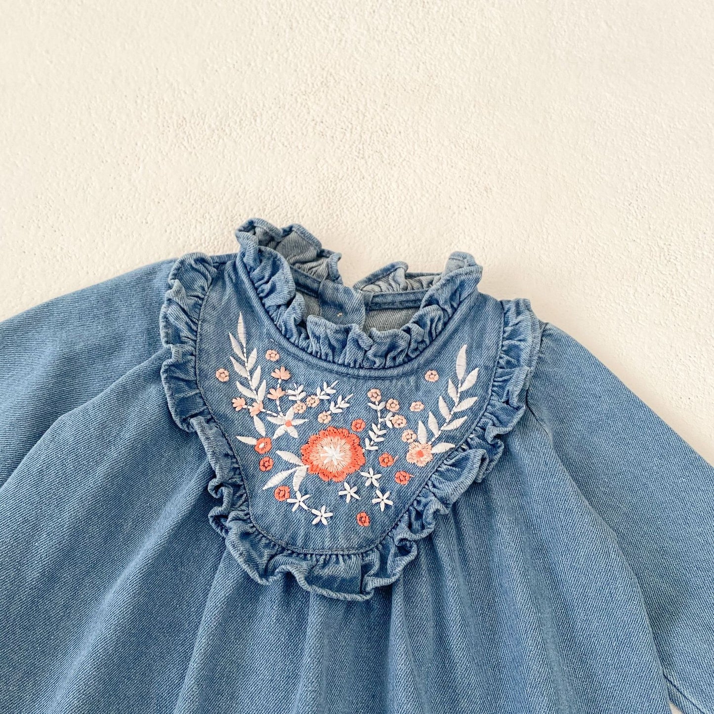【BABY】デニム刺繡ワンピースSK031806