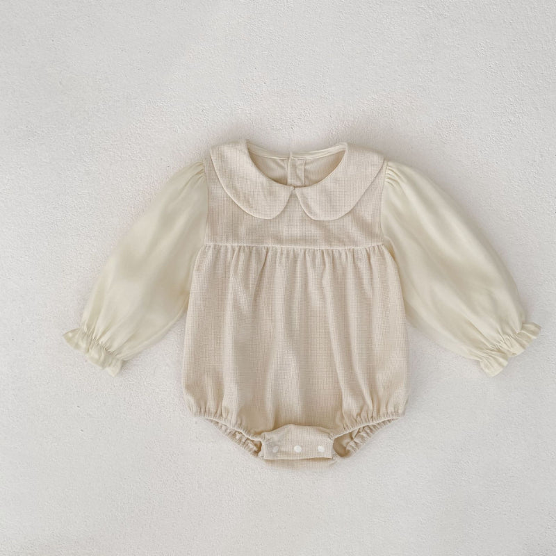 【BABY】フラットカラーコーデュロイロンパースSK093021