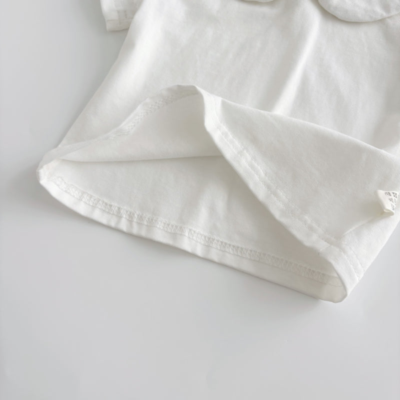 【BABY】夏新作 ナチュラル無地サロペット&帽子、TシャツSK072224