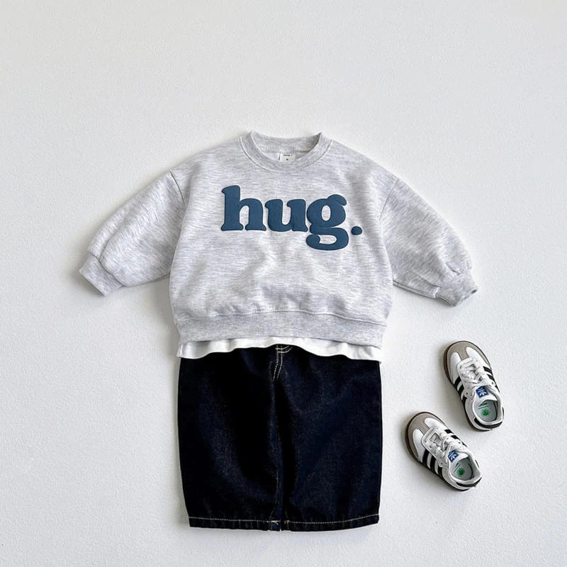 【BABY&KID】HUGロゴクルーネックスウェットSK101552