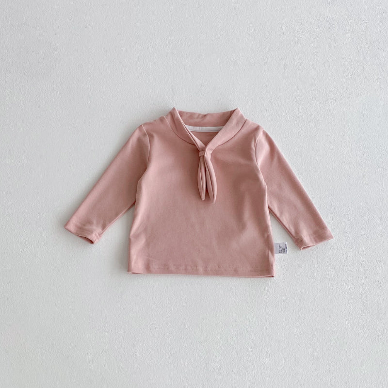 【BABY】韓国風リボン付きTシャツSK100740