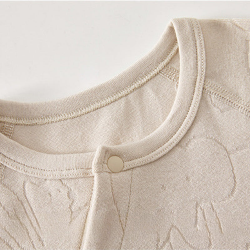 【BABY】北欧風ジャカード前開きカバーオールSK102624