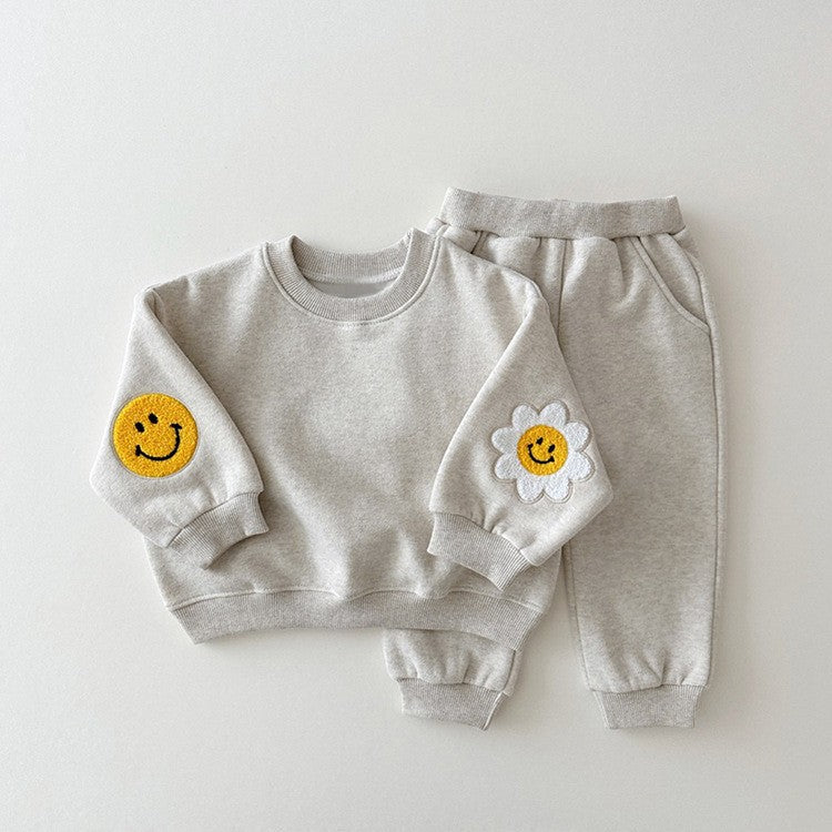 【BABY&KID】可愛い笑顔花柄セットアップSK030301