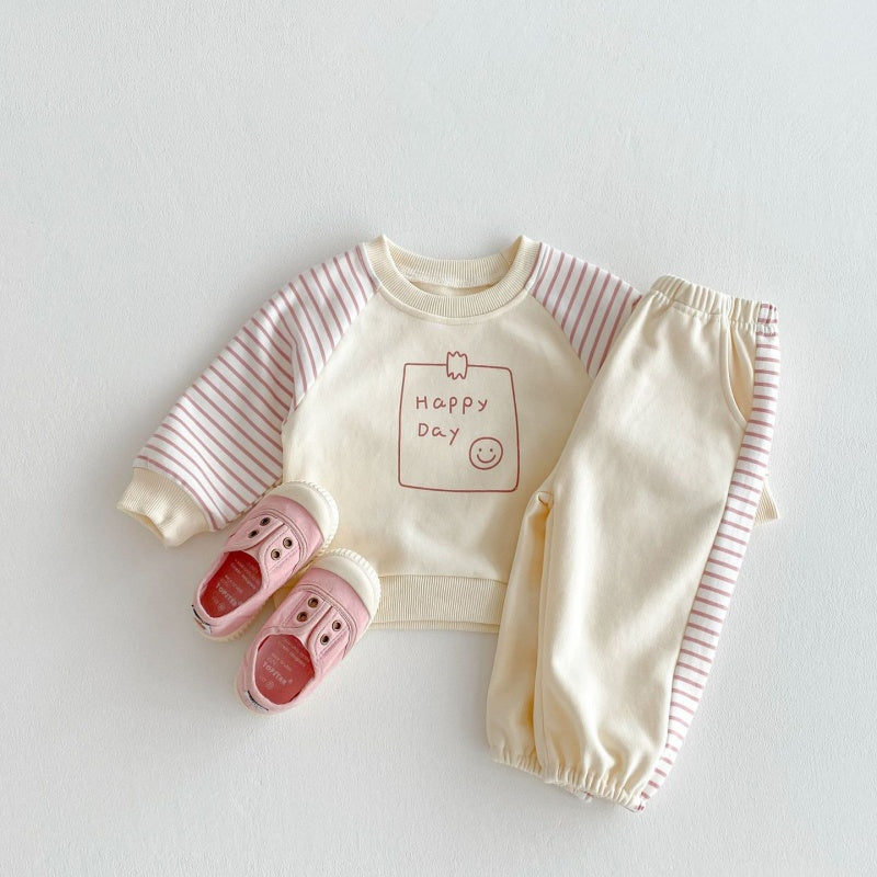 【BABY&KID】HAPPY DAY可愛いセットアップSK032208